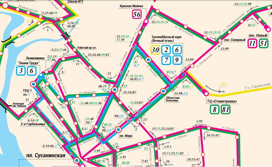 Карта автобусов 397