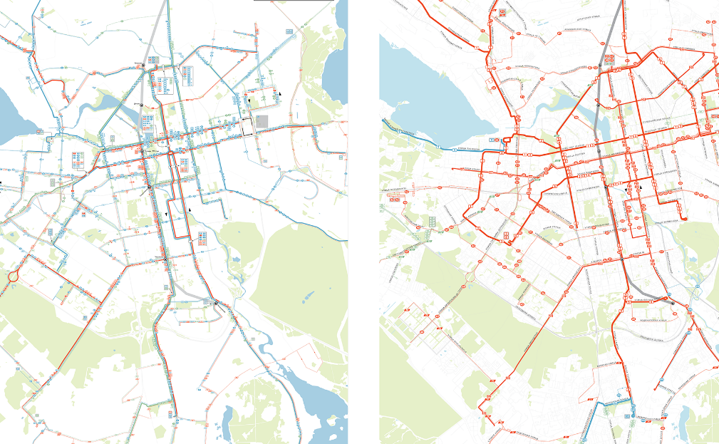 Количество маршрутов общественного транспорта Екатеринбурга сократится вдва раза: предста��лена новая схема